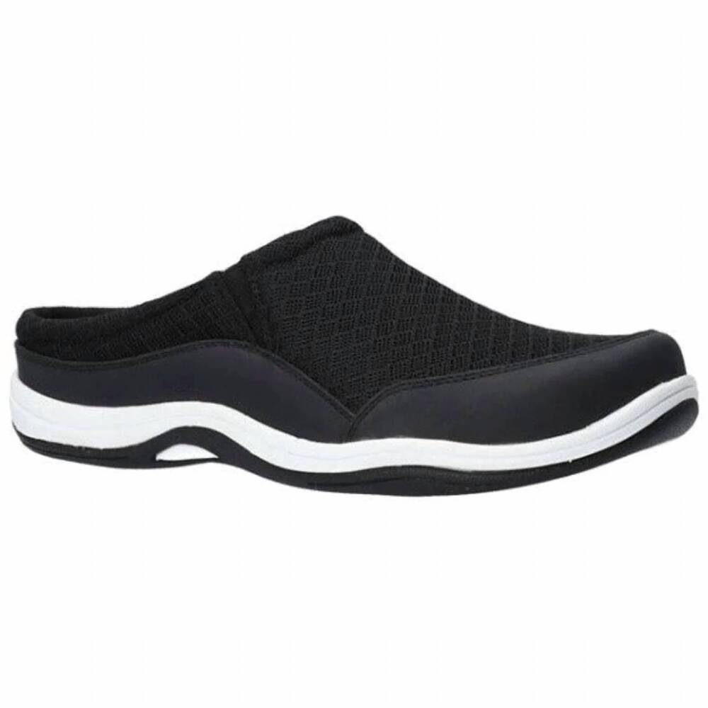 NEW EASY STREET women's sport fleet sneaker mules in black